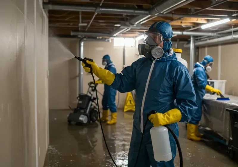 Basement Sanitization and Antimicrobial Treatment process in Las Piedras Municipio, PR